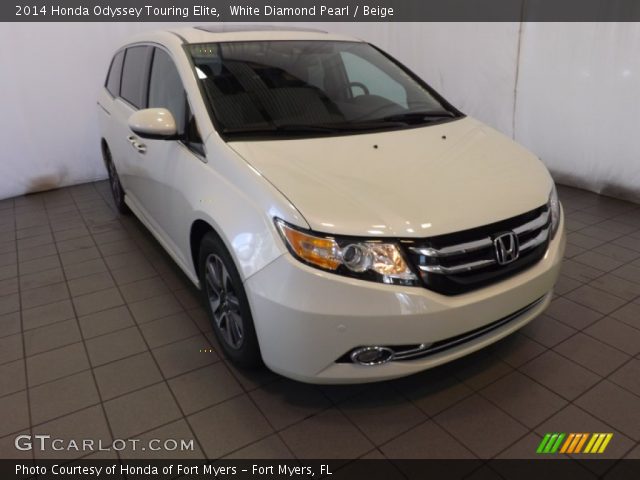 2014 Honda Odyssey Touring Elite in White Diamond Pearl
