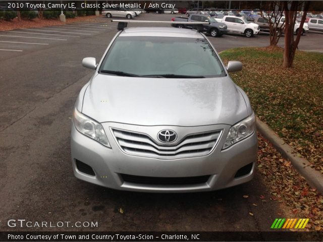 2010 Toyota Camry LE in Classic Silver Metallic