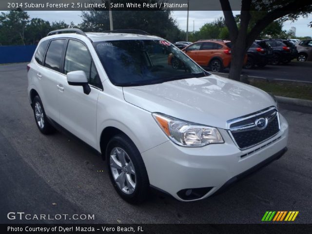 2014 Subaru Forester 2.5i Limited in Satin White Pearl