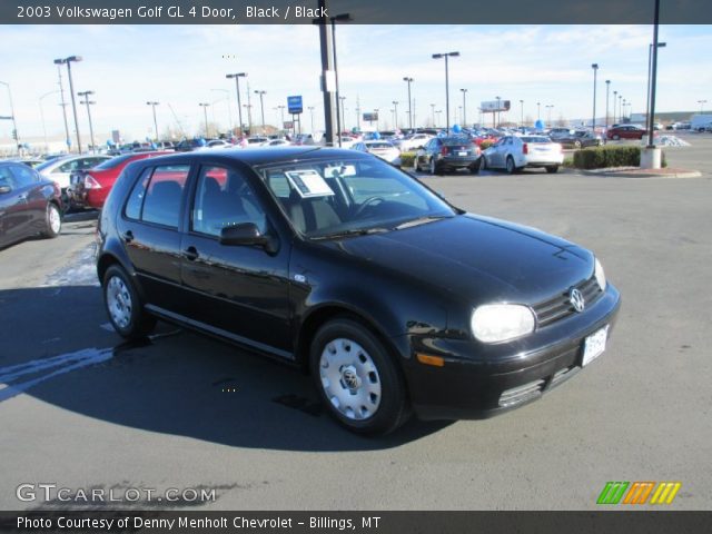 2003 Volkswagen Golf GL 4 Door in Black
