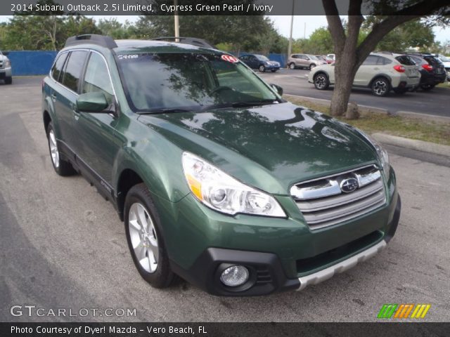 2014 Subaru Outback 2.5i Limited in Cypress Green Pearl