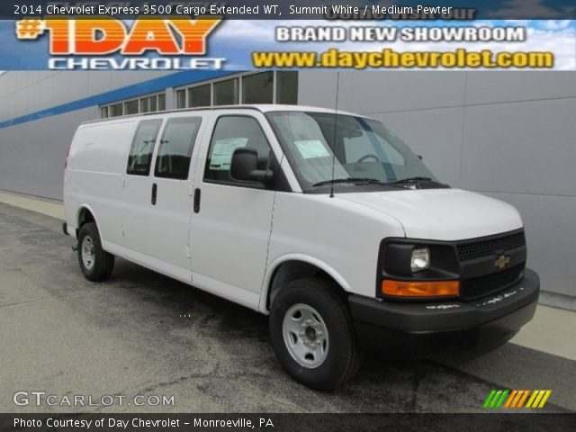 2014 Chevrolet Express 3500 Cargo Extended WT in Summit White