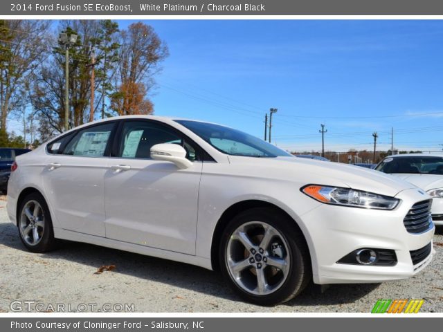 2014 Ford Fusion SE EcoBoost in White Platinum