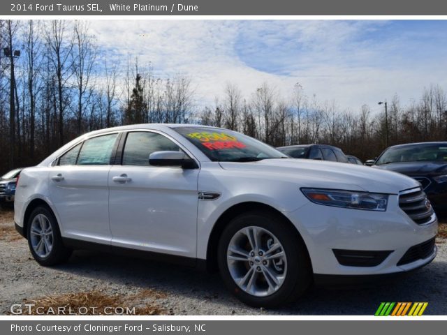 2014 Ford Taurus SEL in White Platinum