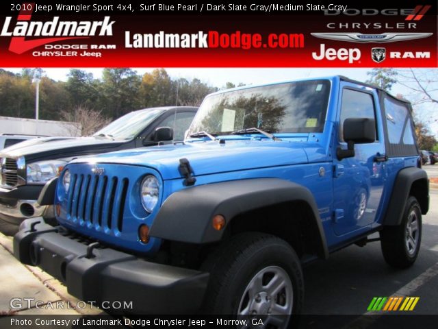 2010 Jeep Wrangler Sport 4x4 in Surf Blue Pearl