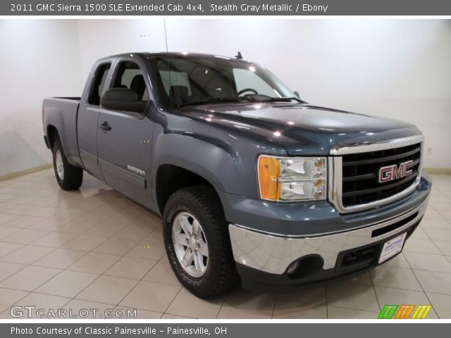 2011 GMC Sierra 1500 SLE Extended Cab 4x4 in Stealth Gray Metallic
