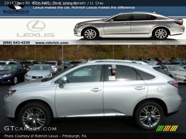 2014 Lexus RX 450h AWD in Silver Lining Metallic