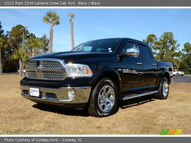 2013 Ram 1500 Laramie Crew Cab 4x4 in Black