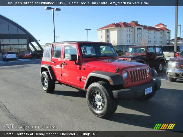 2009 Jeep Wrangler Unlimited X 4x4 in Flame Red