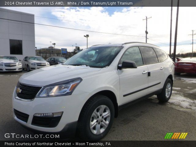 2014 Chevrolet Traverse LS AWD in White