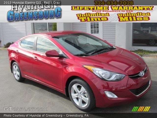 2013 Hyundai Elantra GLS in Red