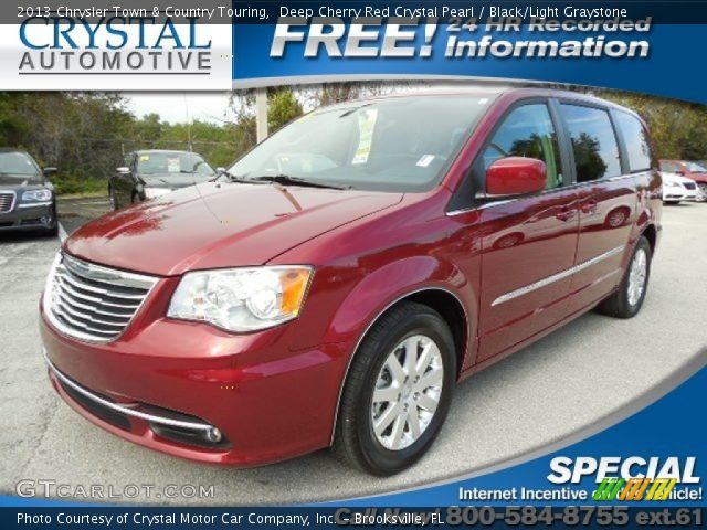 2013 Chrysler Town & Country Touring in Deep Cherry Red Crystal Pearl