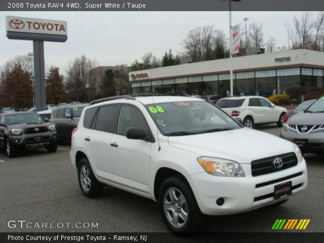 2008 Toyota RAV4 4WD in Super White