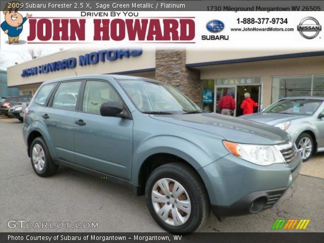 2009 Subaru Forester 2.5 X in Sage Green Metallic