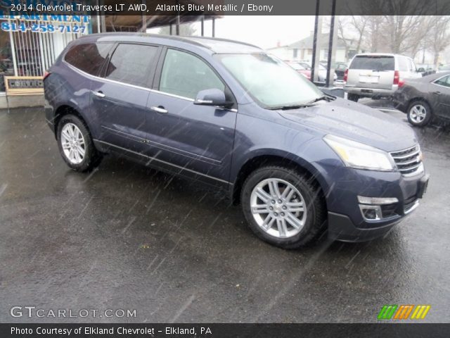 2014 Chevrolet Traverse LT AWD in Atlantis Blue Metallic