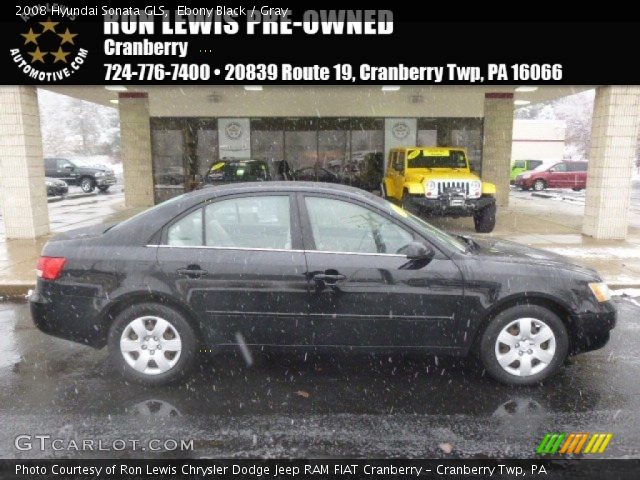 2008 Hyundai Sonata GLS in Ebony Black