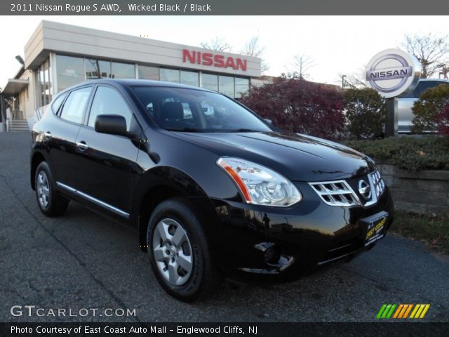 2011 Nissan Rogue S AWD in Wicked Black