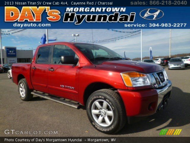 2013 Nissan Titan SV Crew Cab 4x4 in Cayenne Red