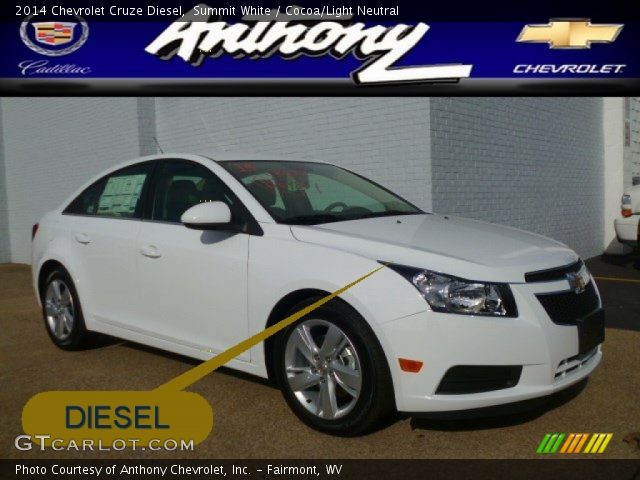 2014 Chevrolet Cruze Diesel in Summit White
