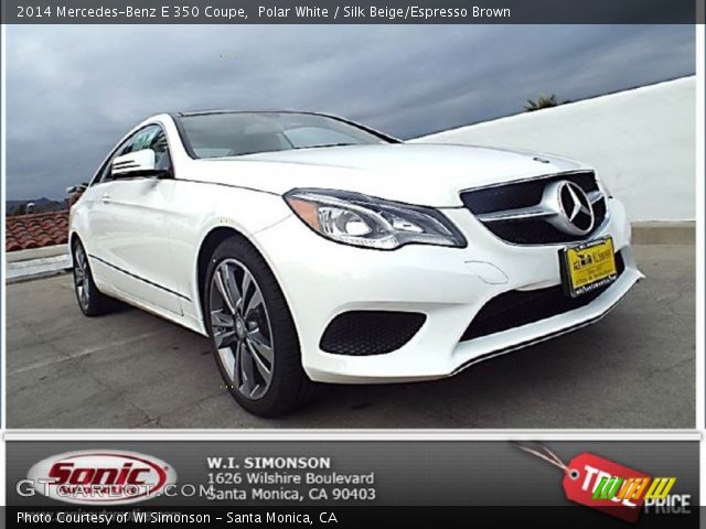 2014 Mercedes-Benz E 350 Coupe in Polar White