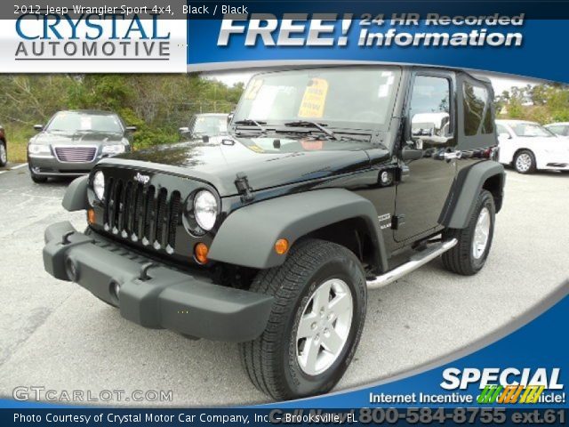2012 Jeep Wrangler Sport 4x4 in Black