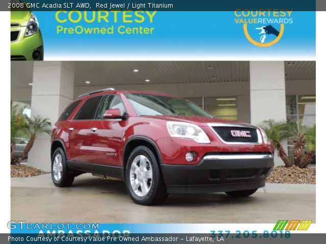 2008 GMC Acadia SLT AWD in Red Jewel