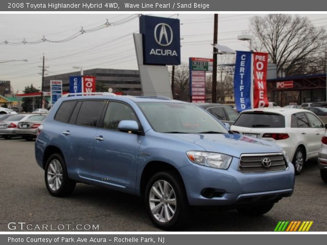 2008 Toyota Highlander Hybrid 4WD in Wave Line Pearl