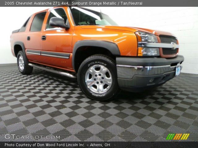 2005 Chevrolet Avalanche Z71 4x4 in Sunburst Orange Metallic