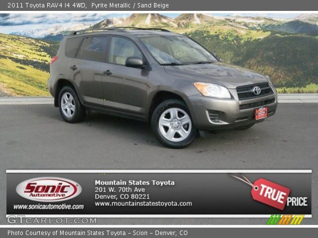 2011 Toyota RAV4 I4 4WD in Pyrite Metallic