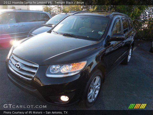 2012 Hyundai Santa Fe Limited V6 in Twilight Black