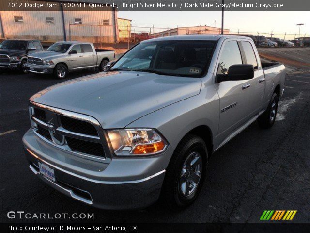 2012 Dodge Ram 1500 SLT Quad Cab in Bright Silver Metallic