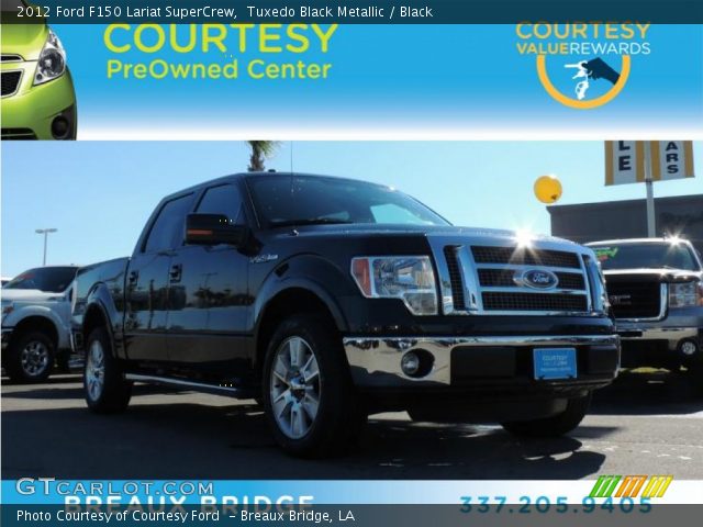 2012 Ford F150 Lariat SuperCrew in Tuxedo Black Metallic
