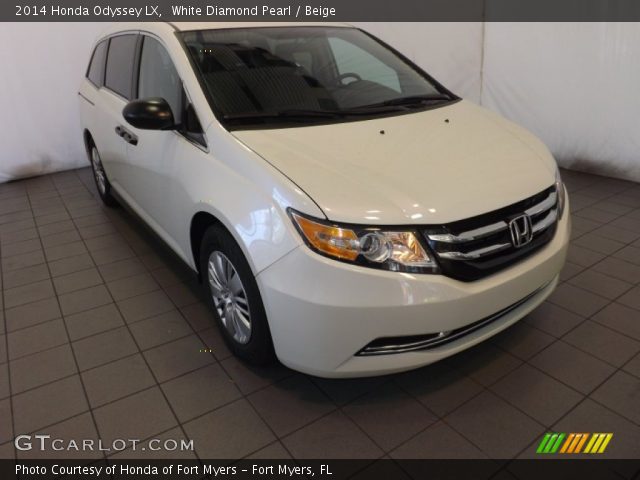 2014 Honda Odyssey LX in White Diamond Pearl