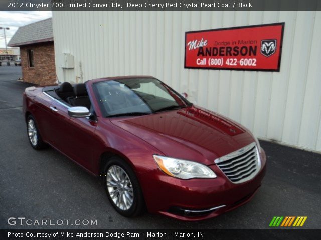 2012 Chrysler 200 Limited Convertible in Deep Cherry Red Crystal Pearl Coat