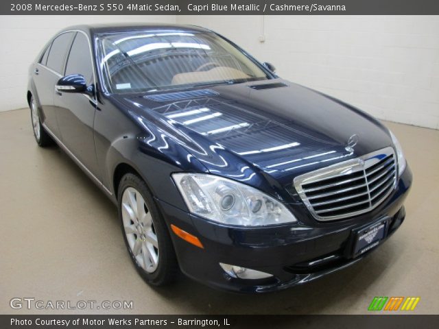 2008 Mercedes-Benz S 550 4Matic Sedan in Capri Blue Metallic