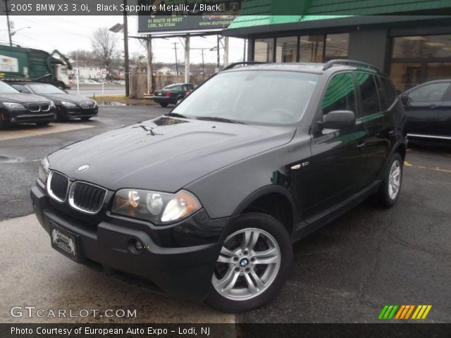 2005 BMW X3 3.0i in Black Sapphire Metallic