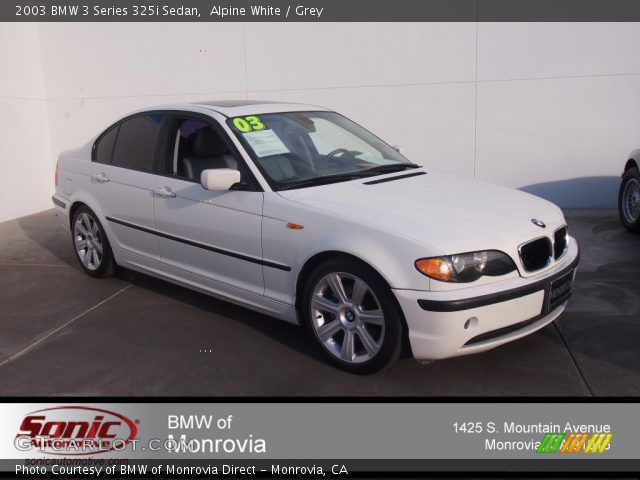 2003 BMW 3 Series 325i Sedan in Alpine White