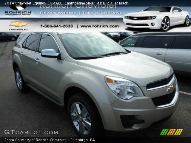 2014 Chevrolet Equinox LT AWD in Champagne Silver Metallic