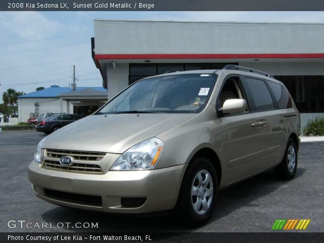 2008 Kia Sedona LX in Sunset Gold Metallic
