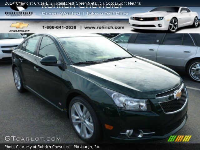 2014 Chevrolet Cruze LTZ in Rainforest Green Metallic