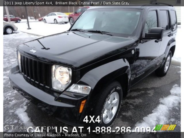 2011 Jeep Liberty Sport 4x4 in Brilliant Black Crystal Pearl