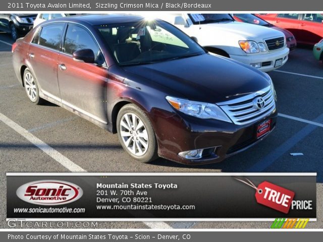 2011 Toyota Avalon Limited in Sizzling Crimson Mica