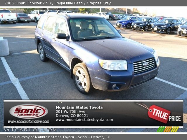2006 Subaru Forester 2.5 X in Regal Blue Pearl
