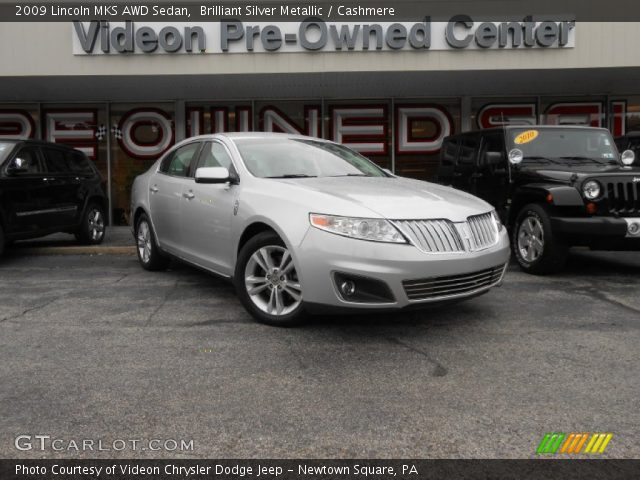 2009 Lincoln MKS AWD Sedan in Brilliant Silver Metallic