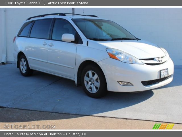 2008 Toyota Sienna XLE in Arctic Frost Pearl