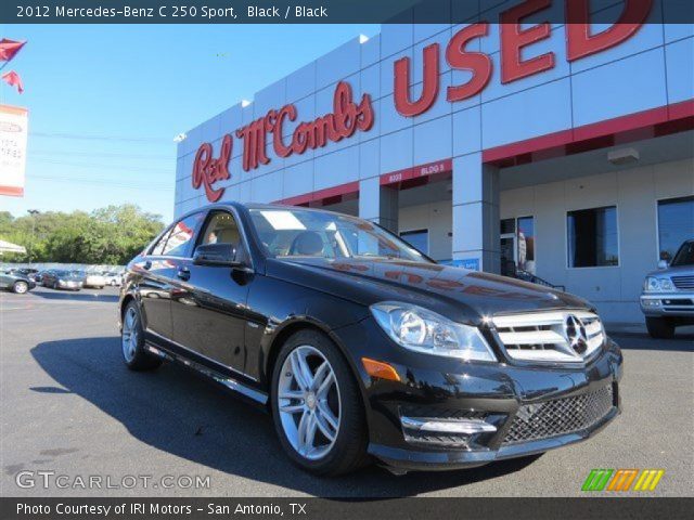 2012 Mercedes-Benz C 250 Sport in Black
