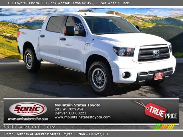 2013 Toyota Tundra TRD Rock Warrior CrewMax 4x4 in Super White
