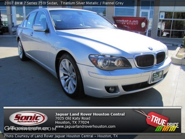 2007 BMW 7 Series 750i Sedan in Titanium Silver Metallic