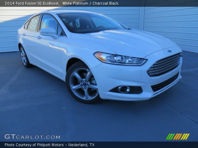2014 Ford Fusion SE EcoBoost in White Platinum