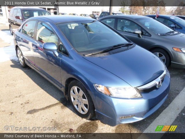 2011 Honda Civic LX Sedan in Atomic Blue Metallic